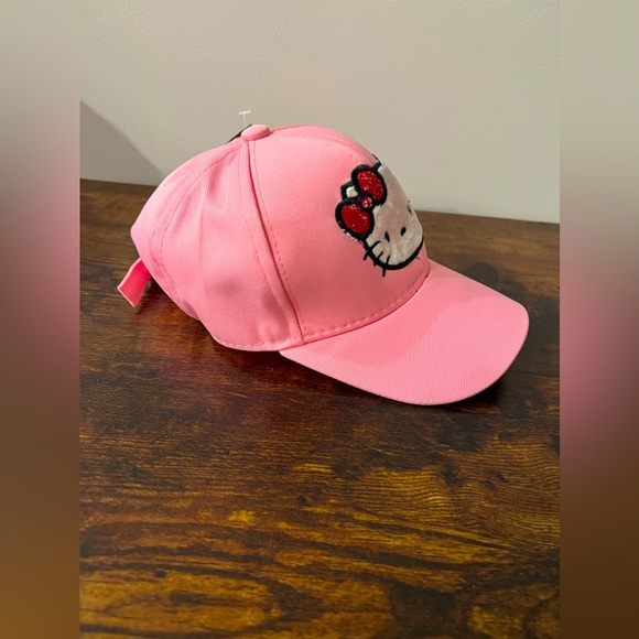 Hello Kitty Adult Size Adjustable Pink Hat - Picture 3 of 3